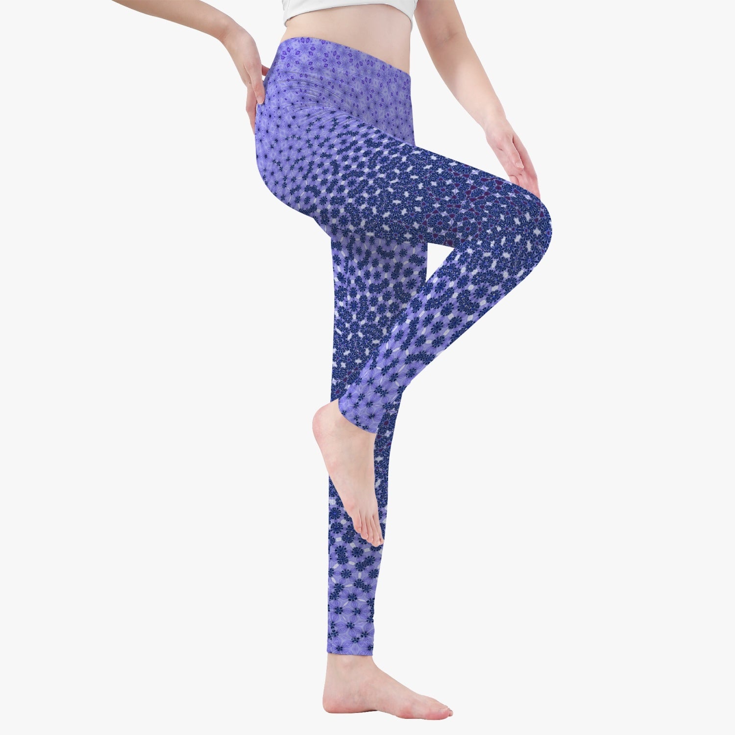 "Knowing" Crown Chacra Yoga Pants, by Sensus Studio Design