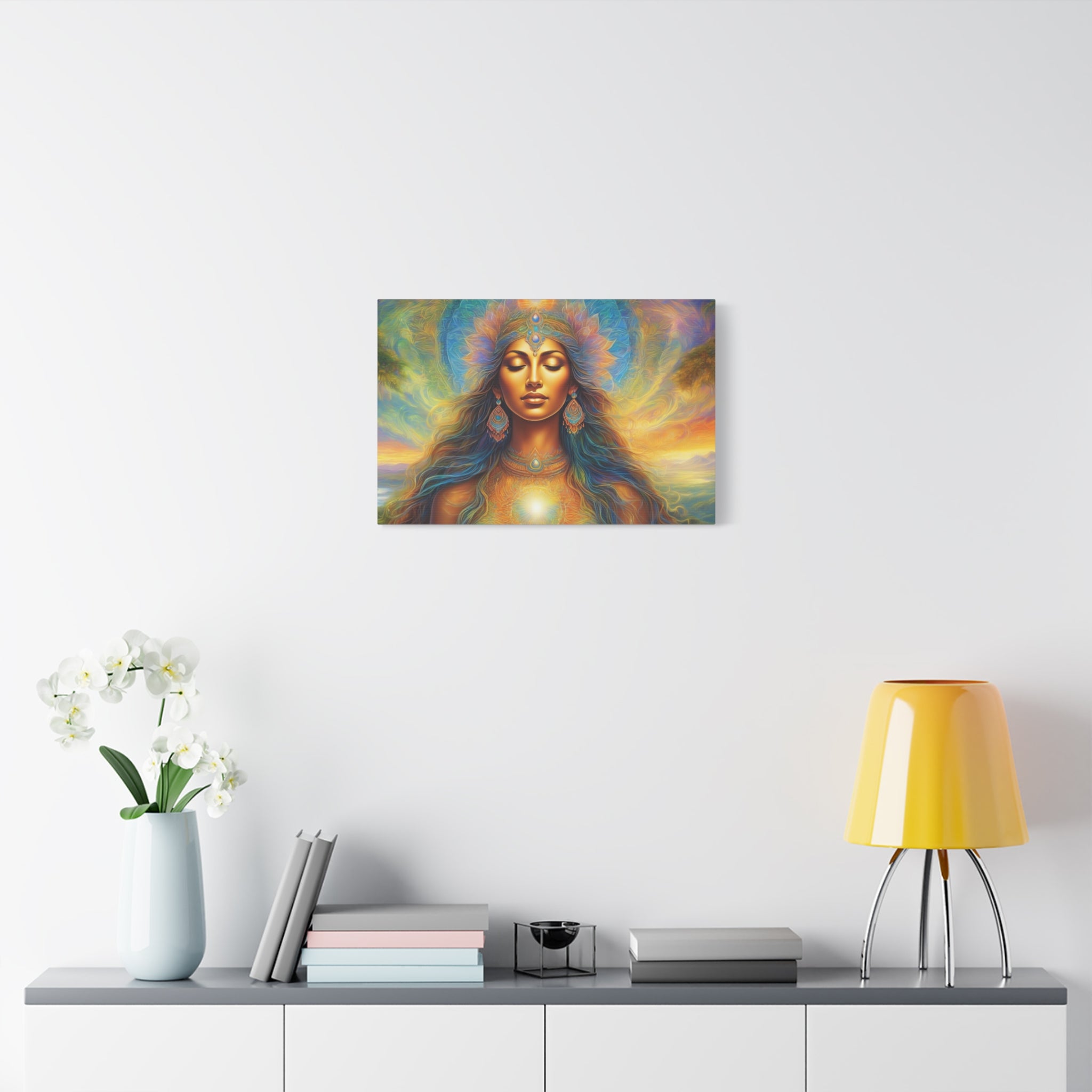 Matte Canvas, Stretched, 1.25", Divine Feminine, Creating Goddess 1