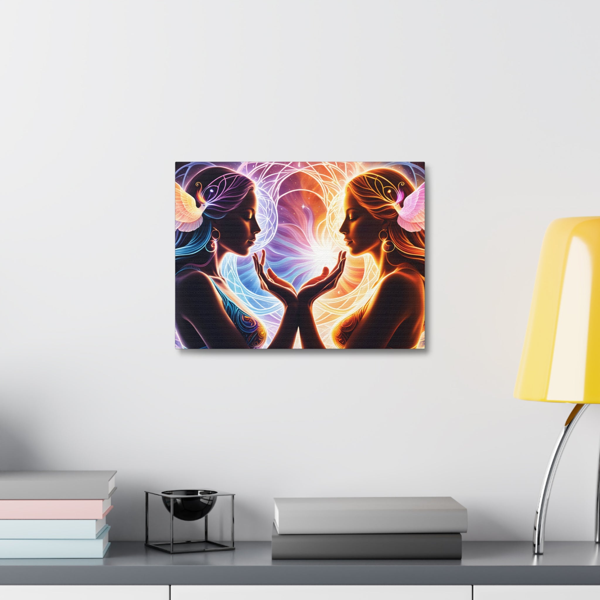 Twin Flame Connected - Stretched Canvas