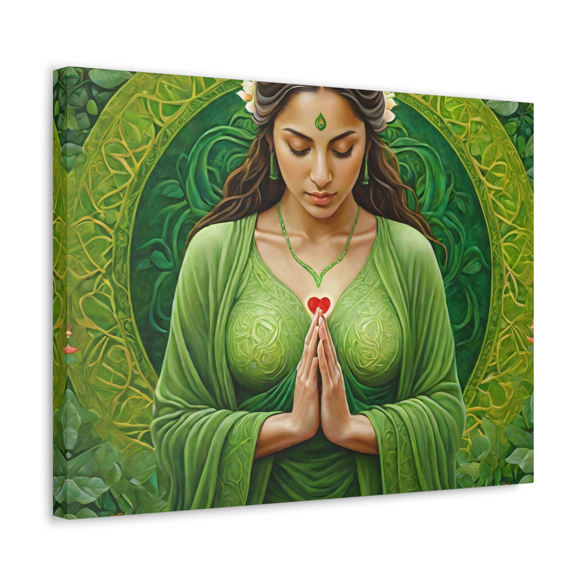 Heart Chakra Gratitude II - Stretched Canvas