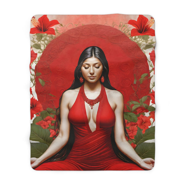 Root Chakra Meditation - Sherpa Fleece Blanket
