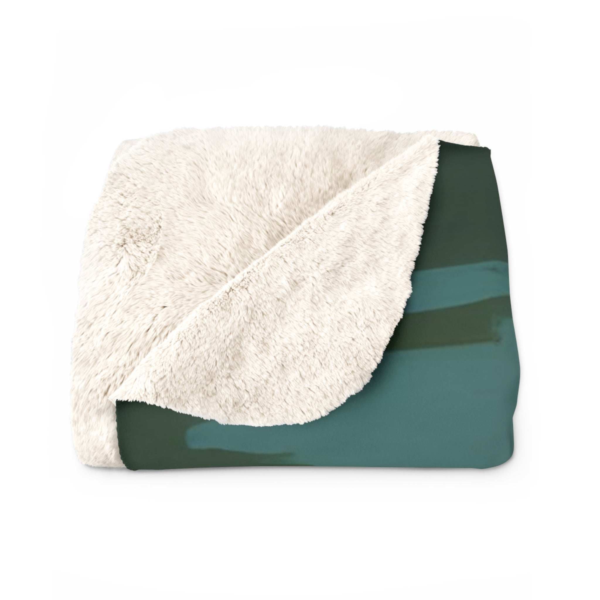 Green Lily Pond Sherpa Blanket Lily