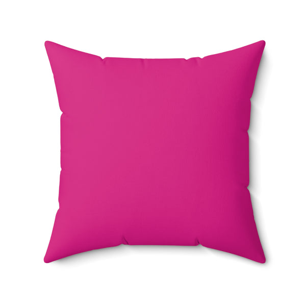 Barbie Pink - Faux Suede Square Pillow