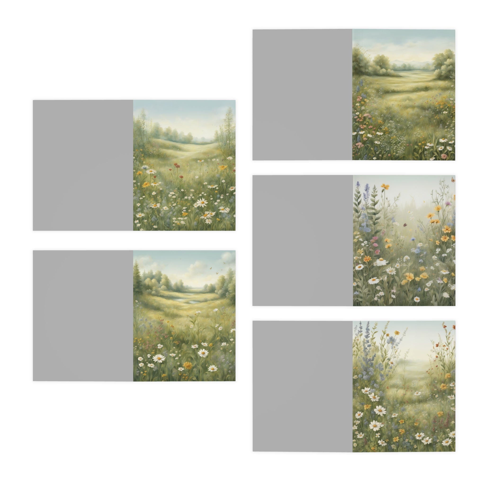 Multi-Design Greeting Cards (5-Pack), In the meadow