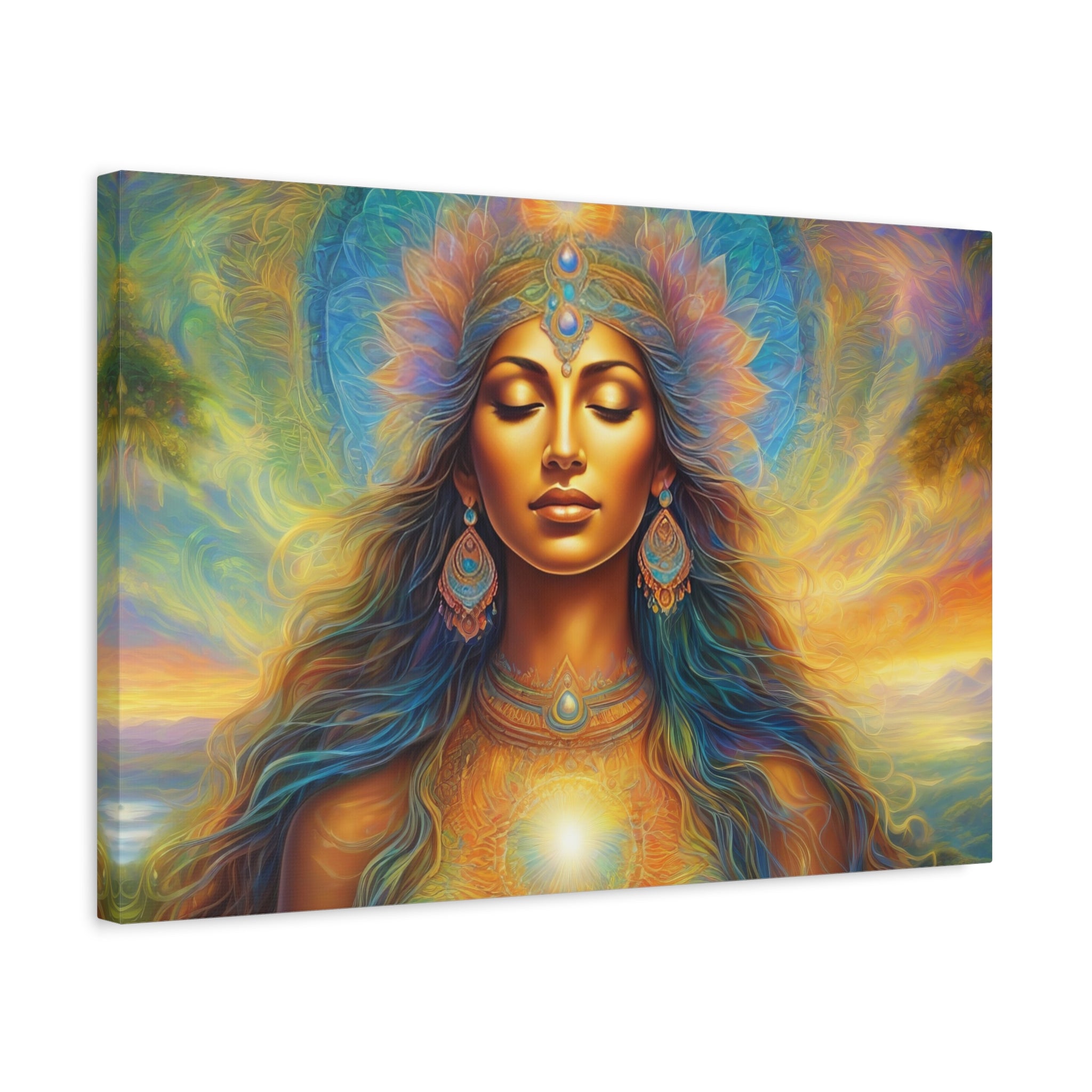 Matte Canvas, Stretched, 1.25", Divine Feminine, Creating Goddess 1