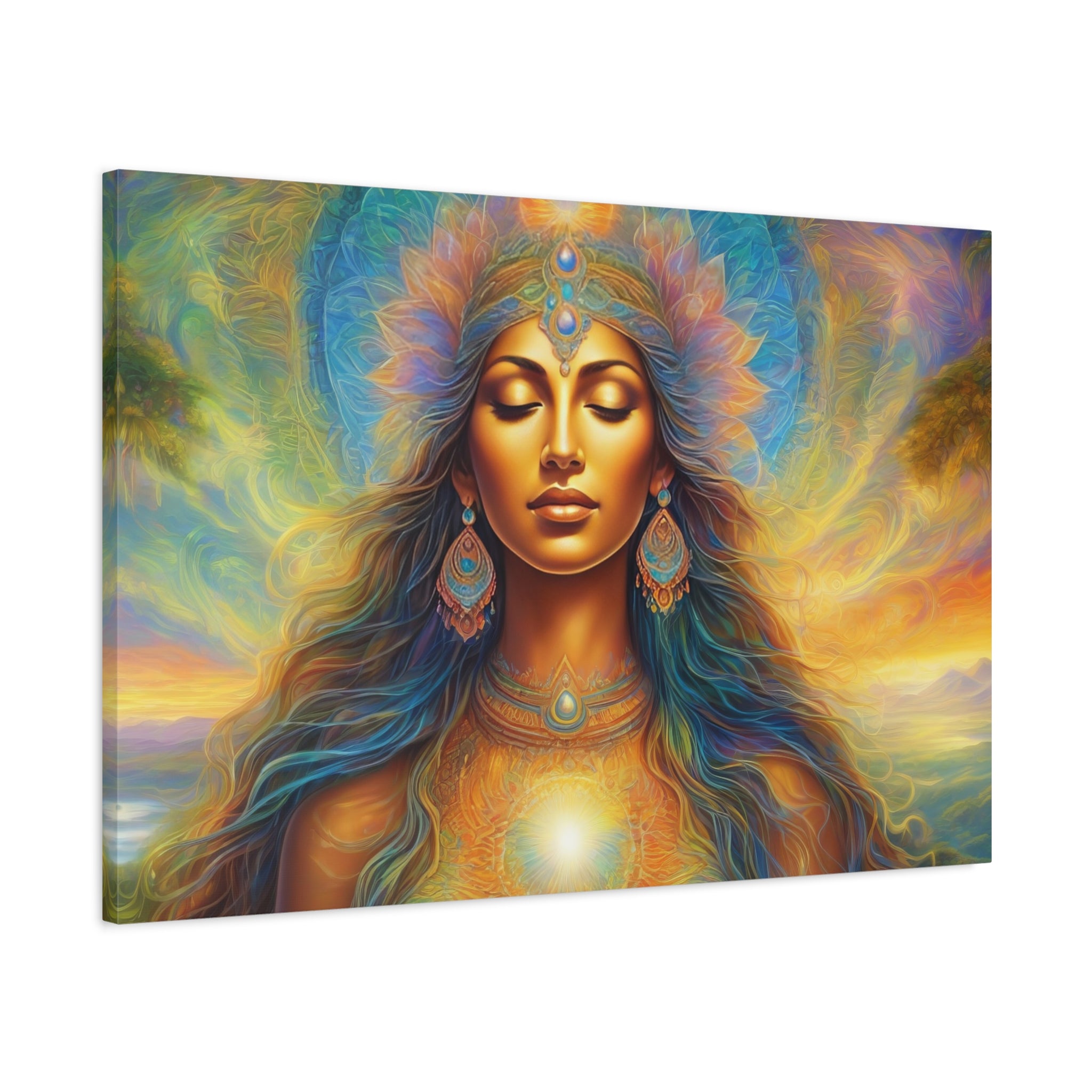 Matte Canvas, Stretched, 1.25", Divine Feminine, Creating Goddess 1