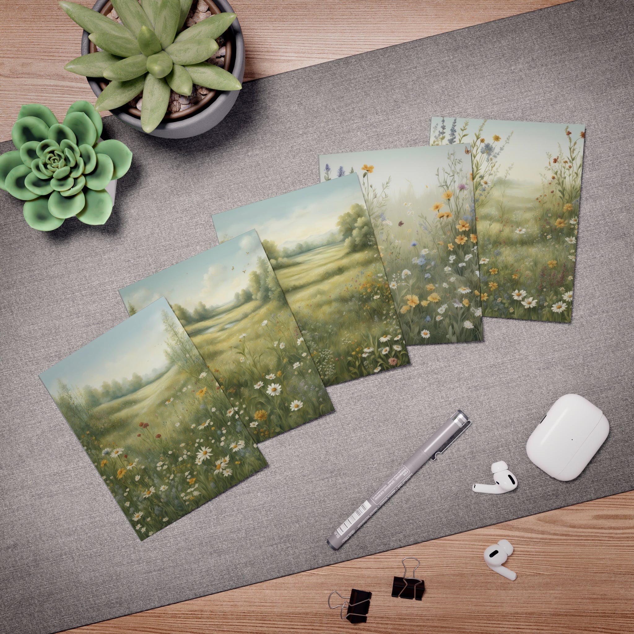 Multi-Design Greeting Cards (5-Pack), In the meadow