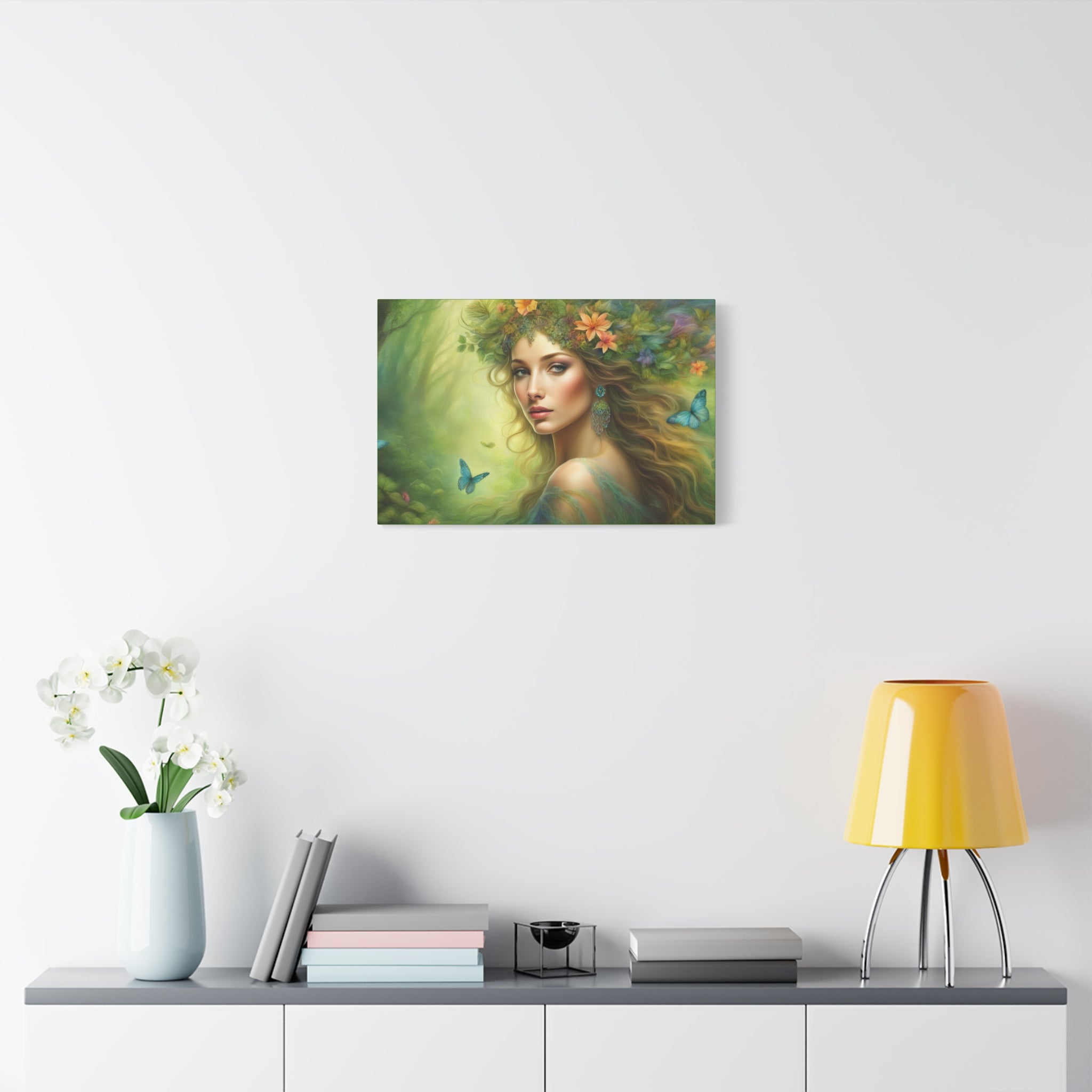 Matte Canvas, Stretched, 1.25", Divine Feminine, Forest Nymph 2