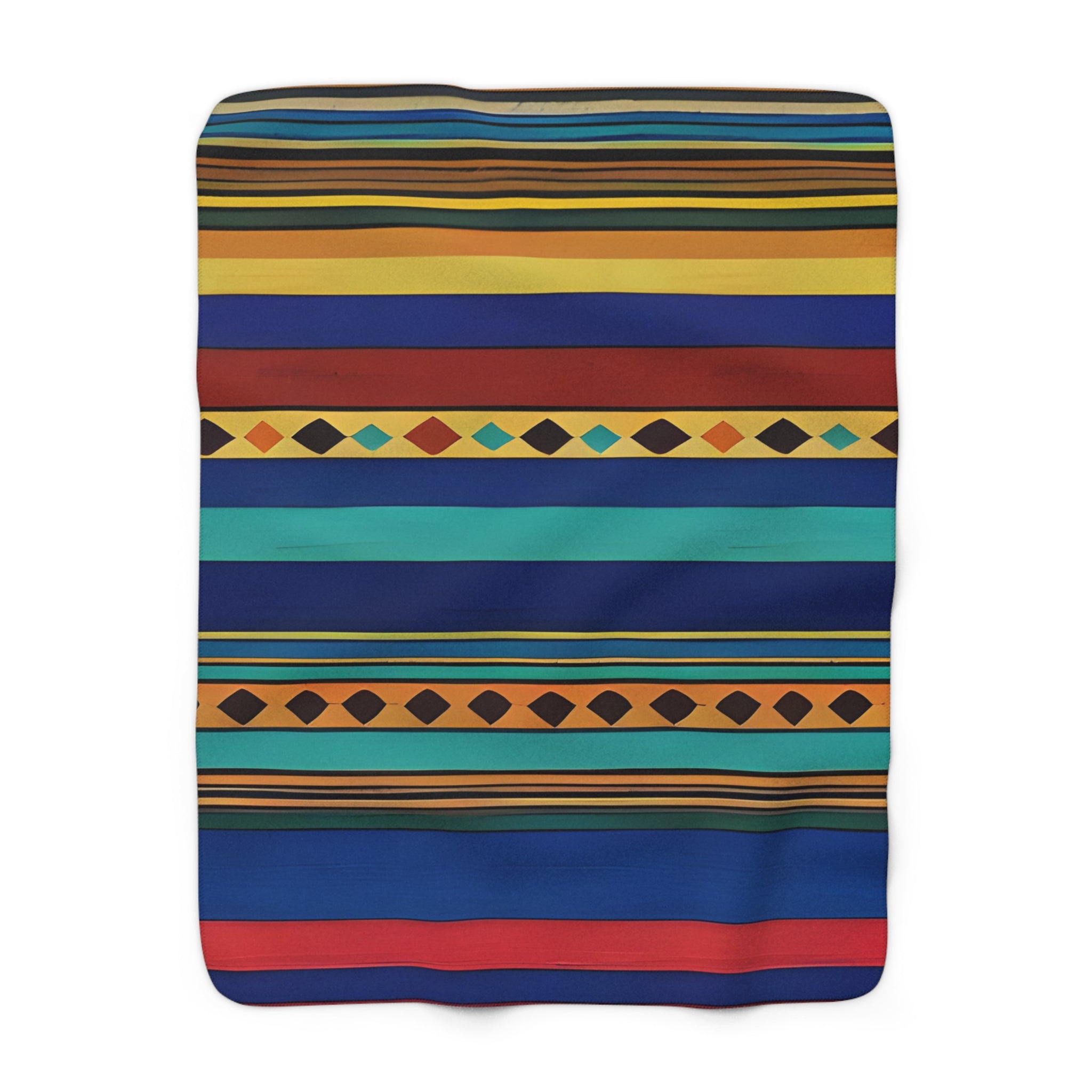 Colorful Bohemian Style - Sherpa Fleece Blanket