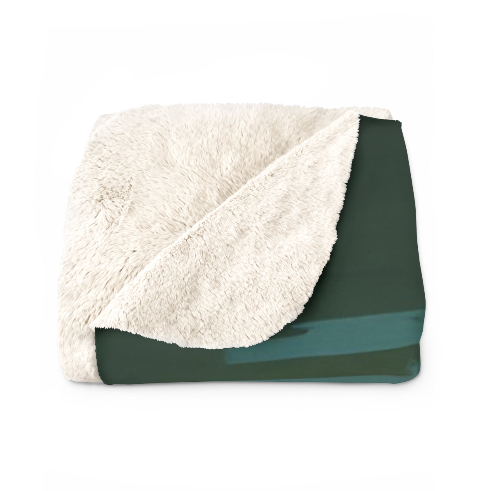 Green Lily Pond Sherpa Blanket Lily