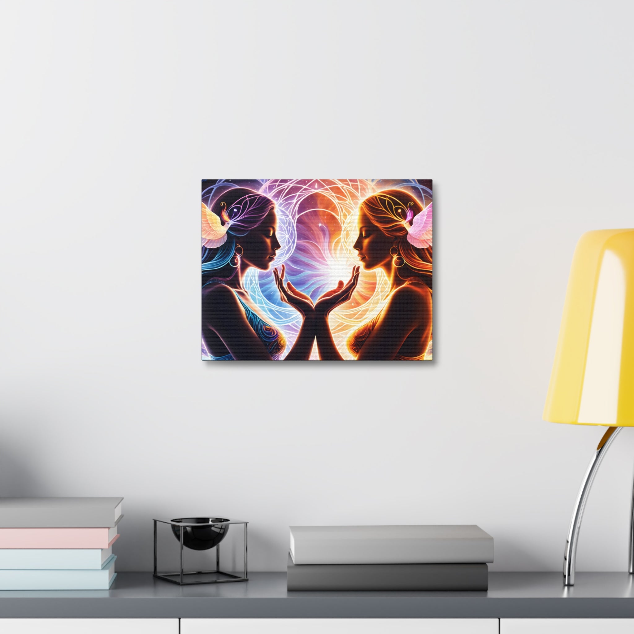 Twin Flame Connected - Stretched Canvas