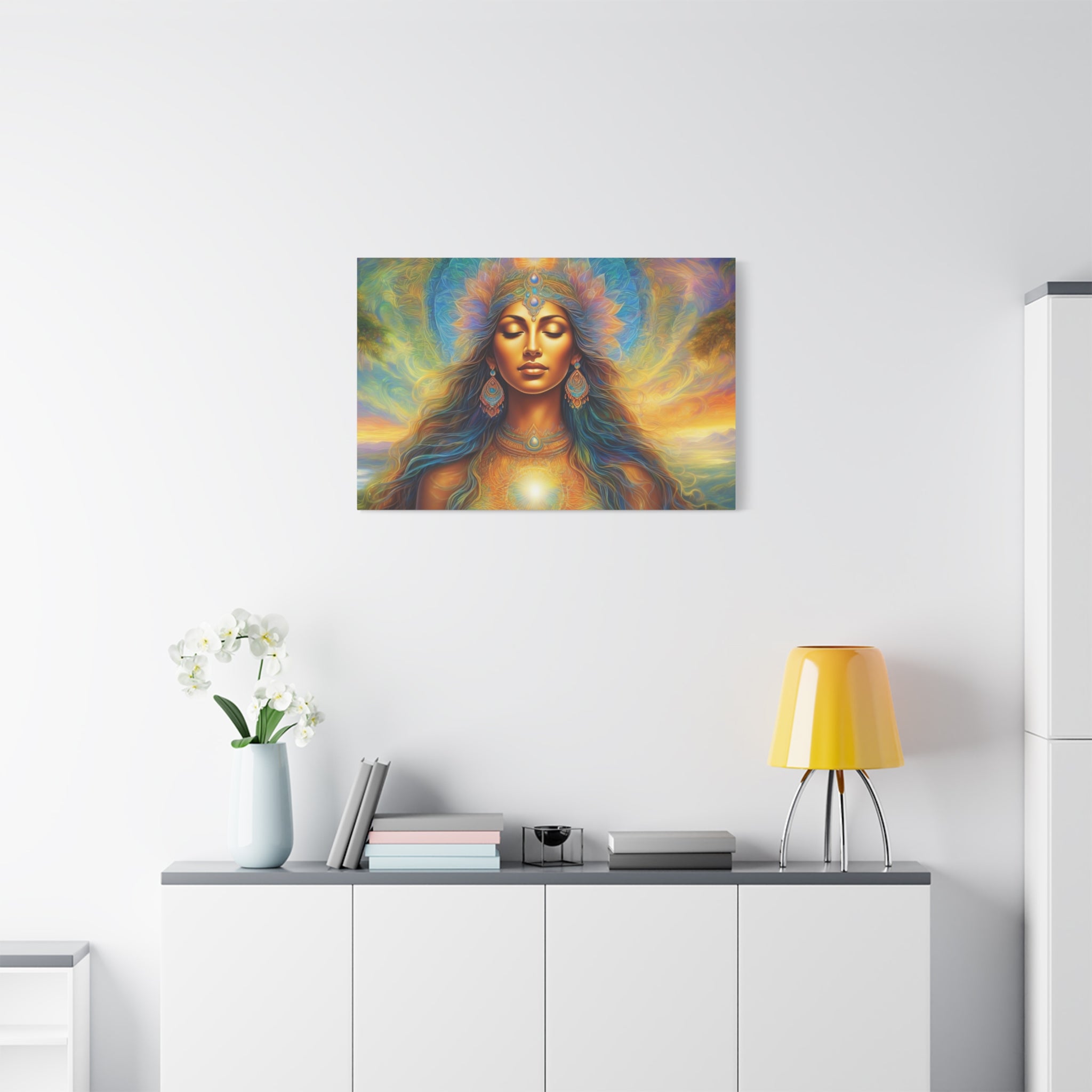 Matte Canvas, Stretched, 1.25", Divine Feminine, Creating Goddess 1