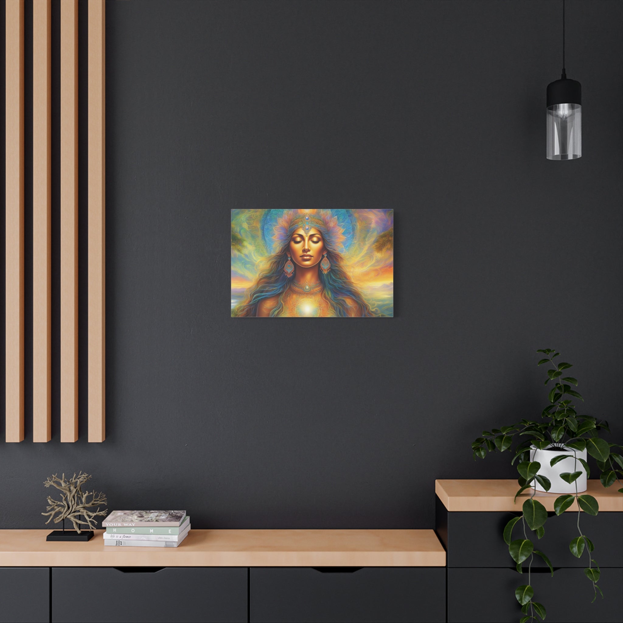 Matte Canvas, Stretched, 1.25", Divine Feminine, Creating Goddess 1