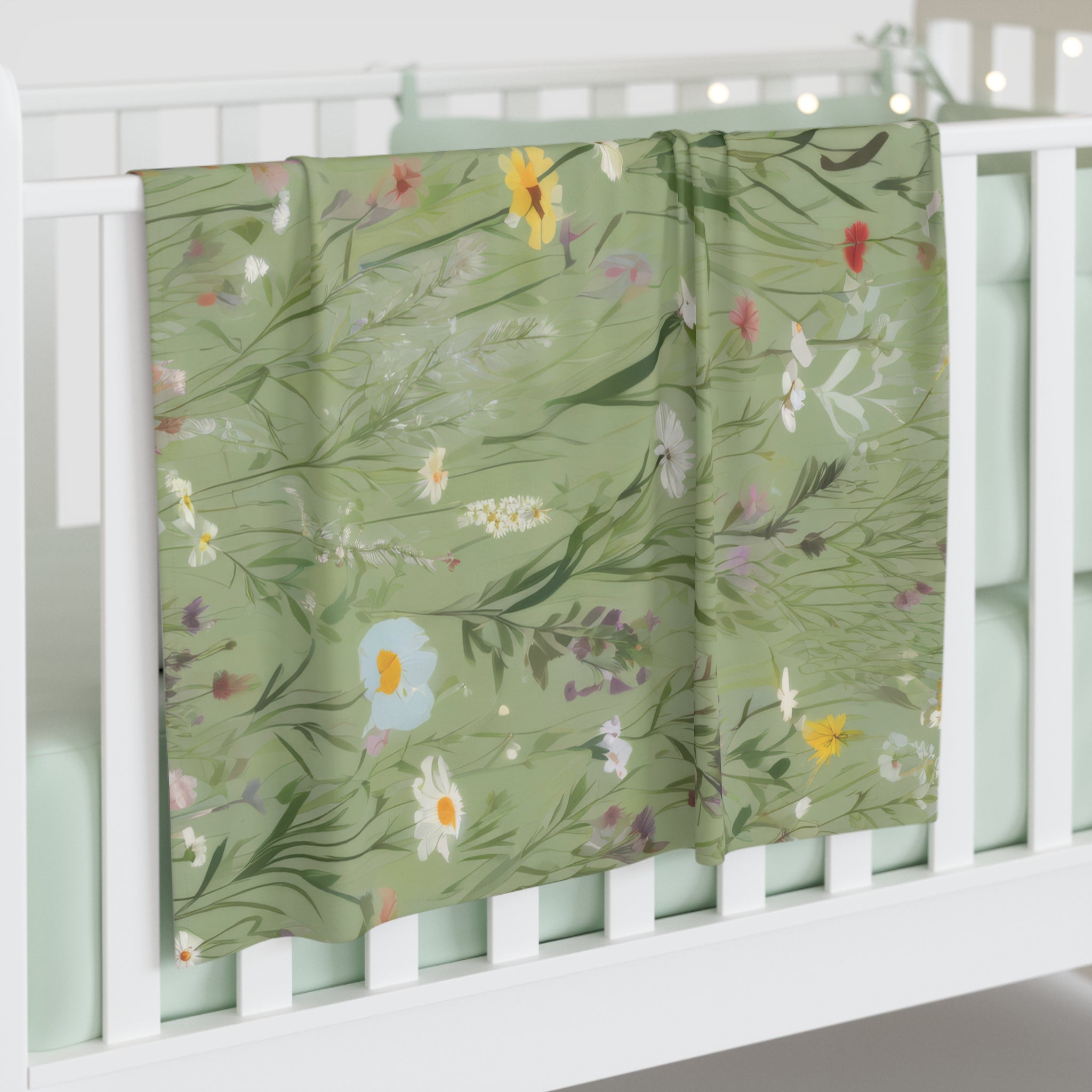 Baby Swaddle Blanket, In the Meadow 3