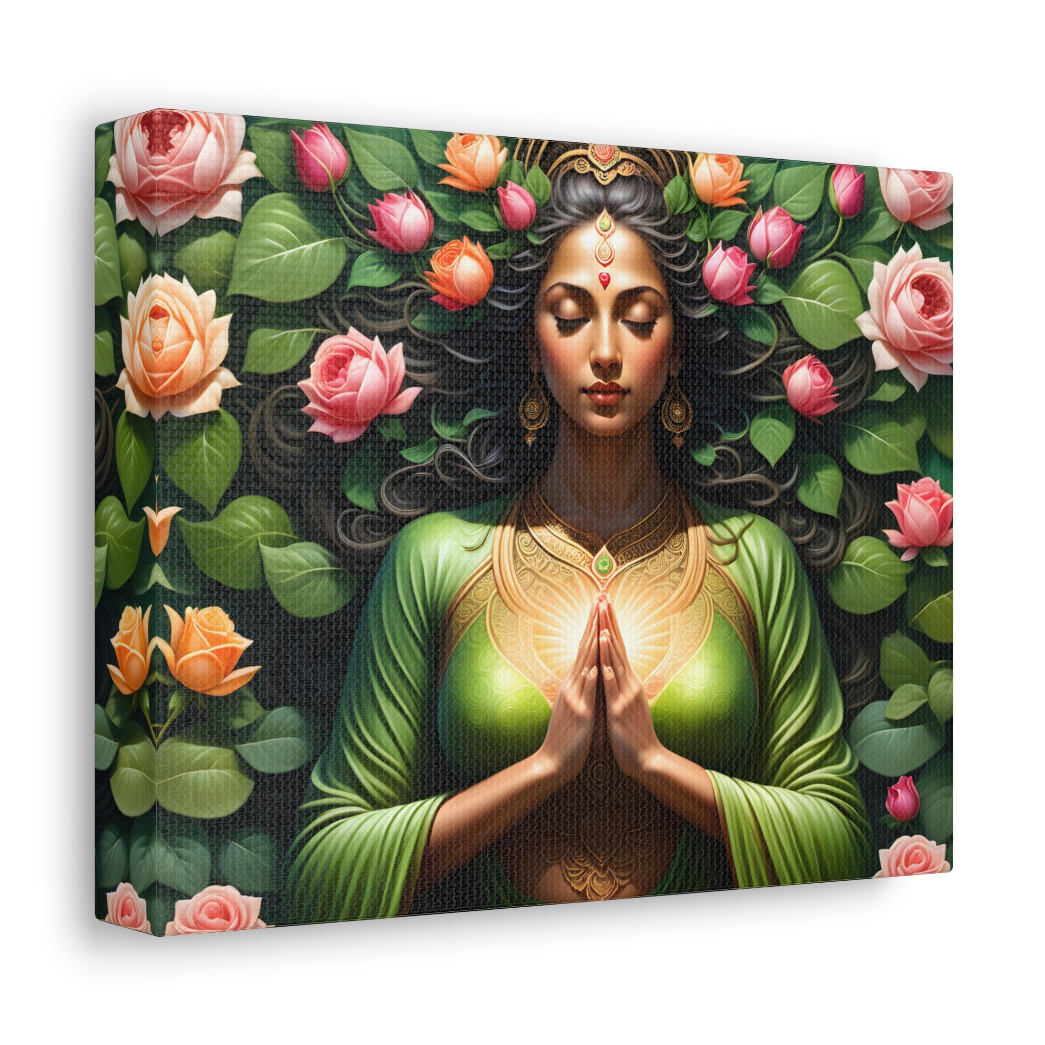 Heart Chakra Gratitude - Stretched Canvas