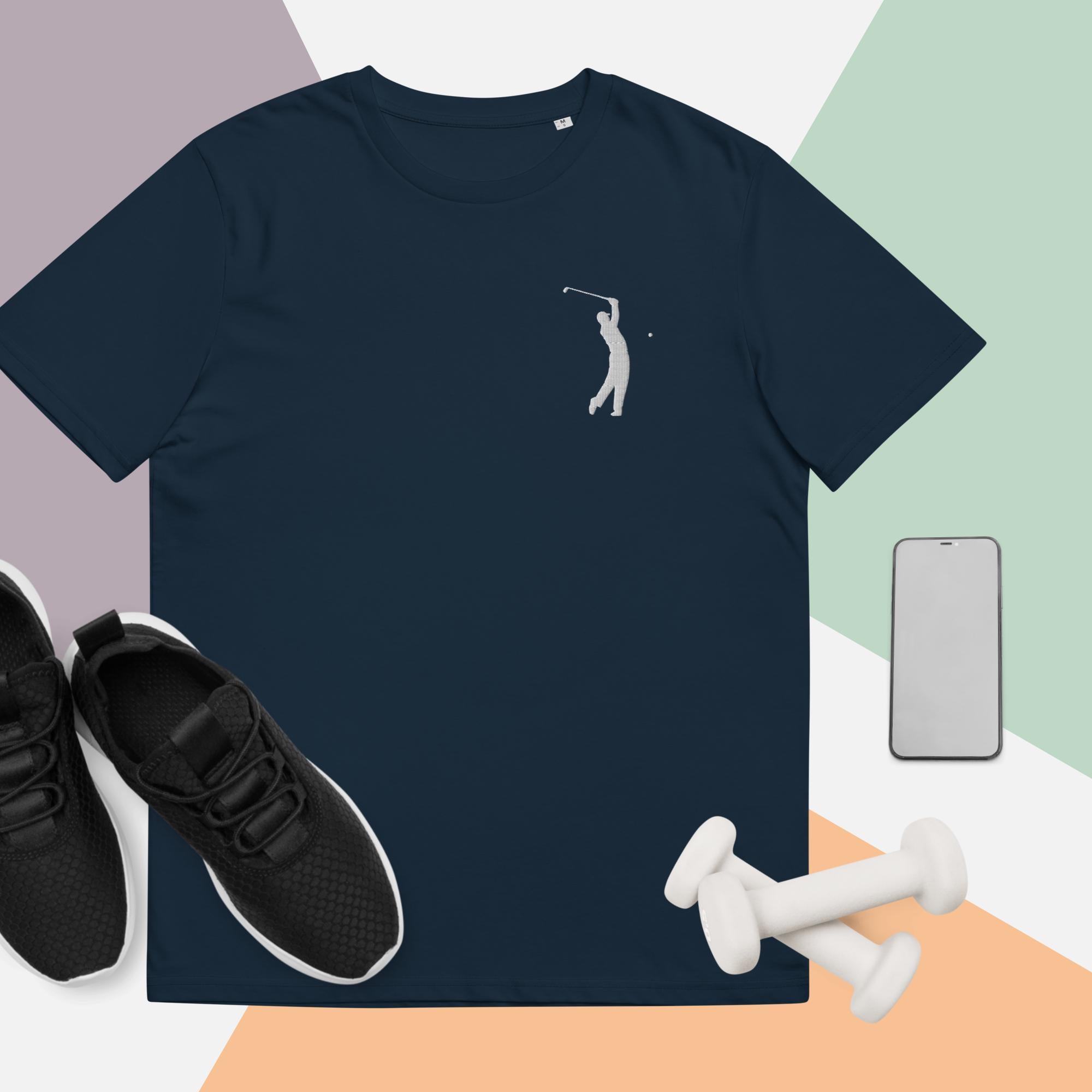 Unisex organic cotton t-shirt, Golfplayer