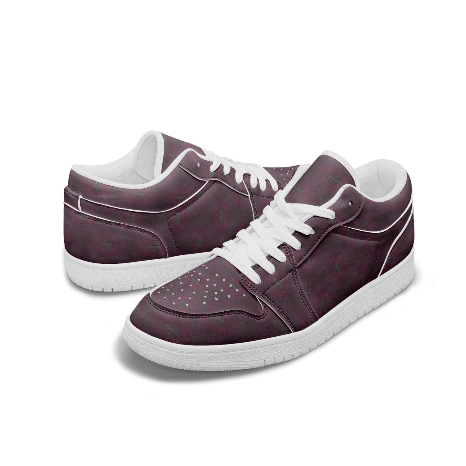 Deep Purple, Low-Top AJ1 Leather Sneakers, by Sensus Studio Design