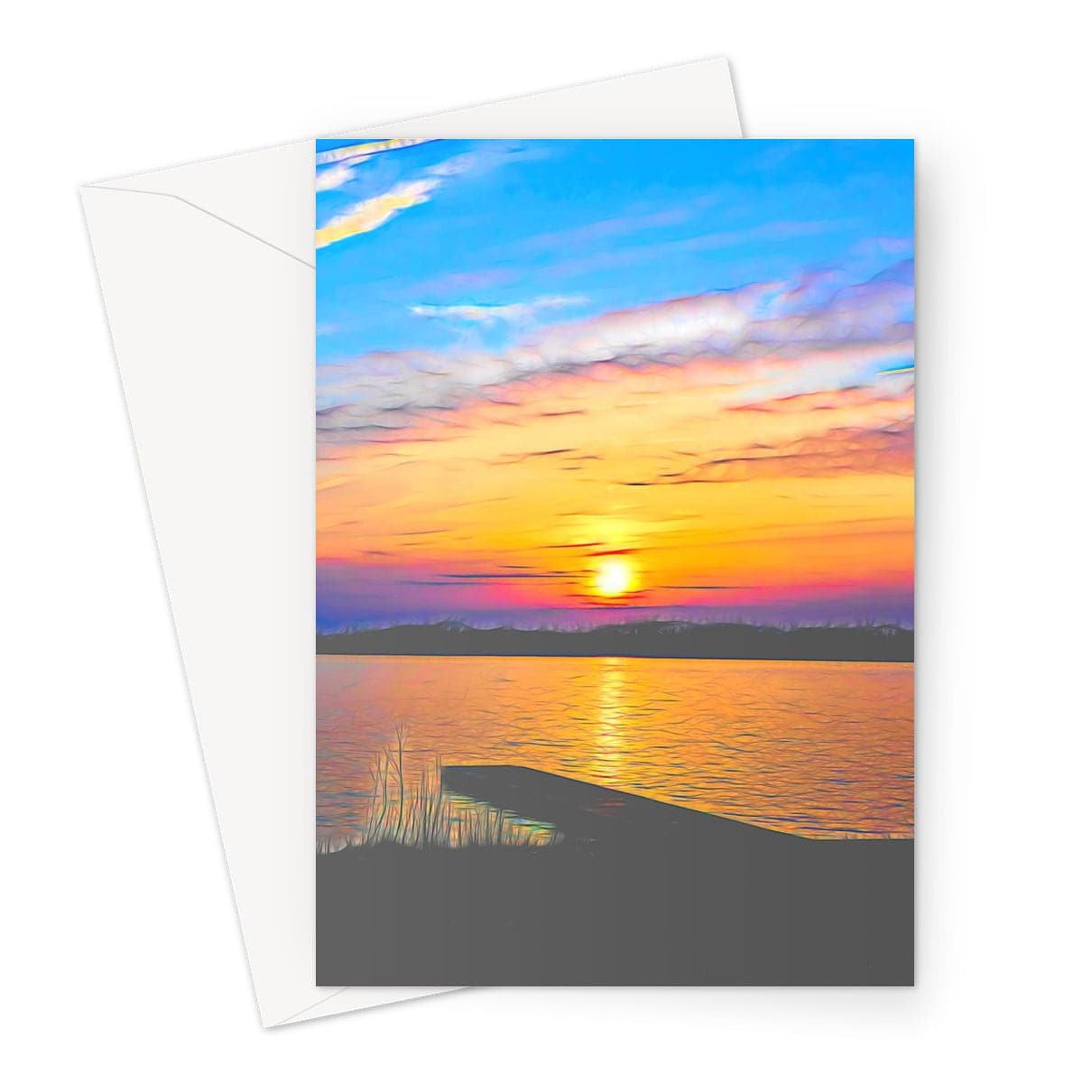 Sunset at Nannewied Greeting Card
