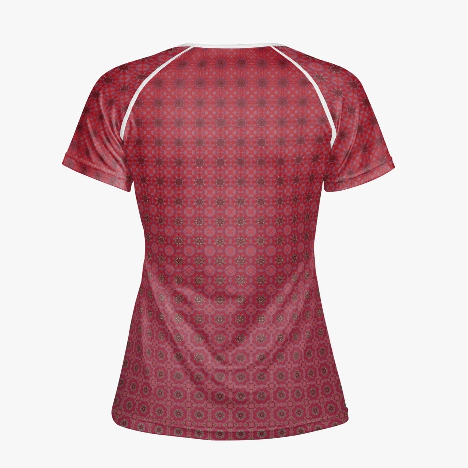 Wine red satin look stylish 2022 Handmade  Women sports/yoga  T-shirt, by Sensus Studio Design