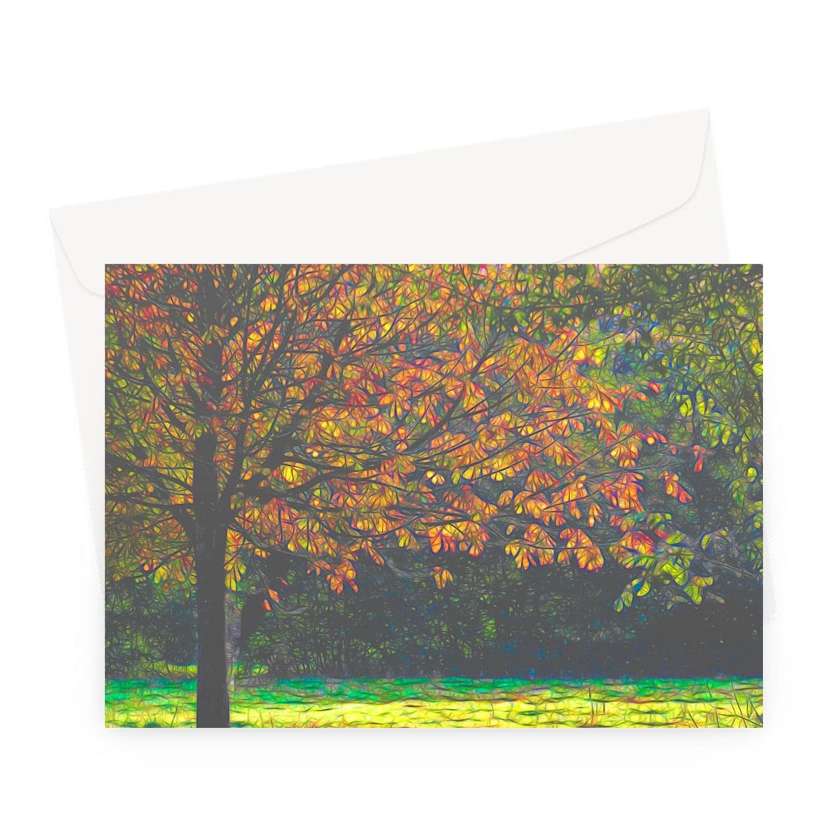 Beech in Autumn Greeting Card