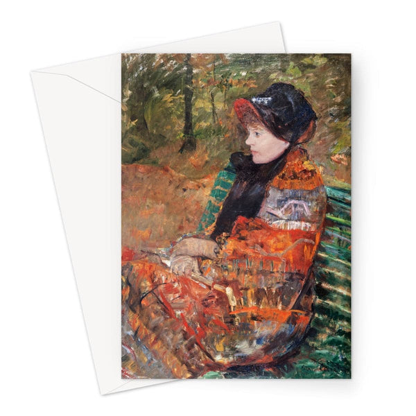 Autumn, portrait of Lydia Cassatt (1880) by Mary Cassatt Greeting Card