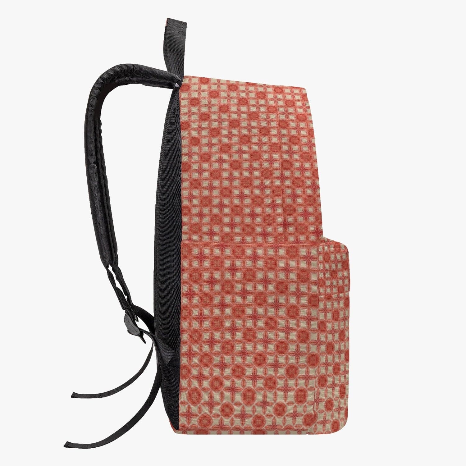 Red Buttercup fine patterned Cotton Canvas Backpack, by Sensus Studio Design