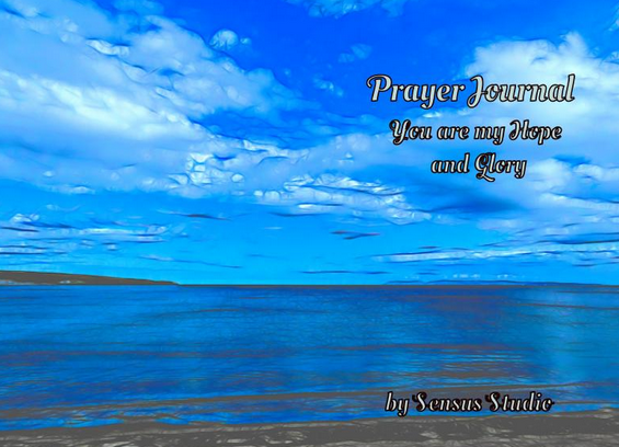 Prayer Journal Hard Cover, Scottish North coast, You are my Hope and Glory, by Sensus Studio Design