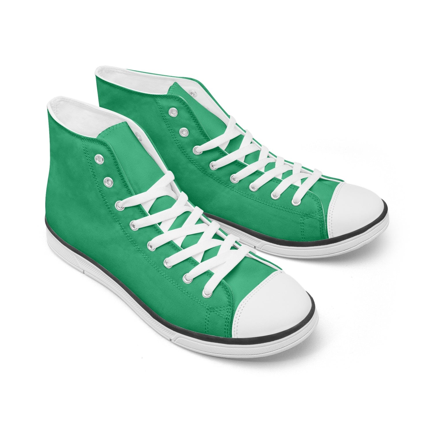 Trendy Summer Green  Light Adult High-Top Canvas Shoes