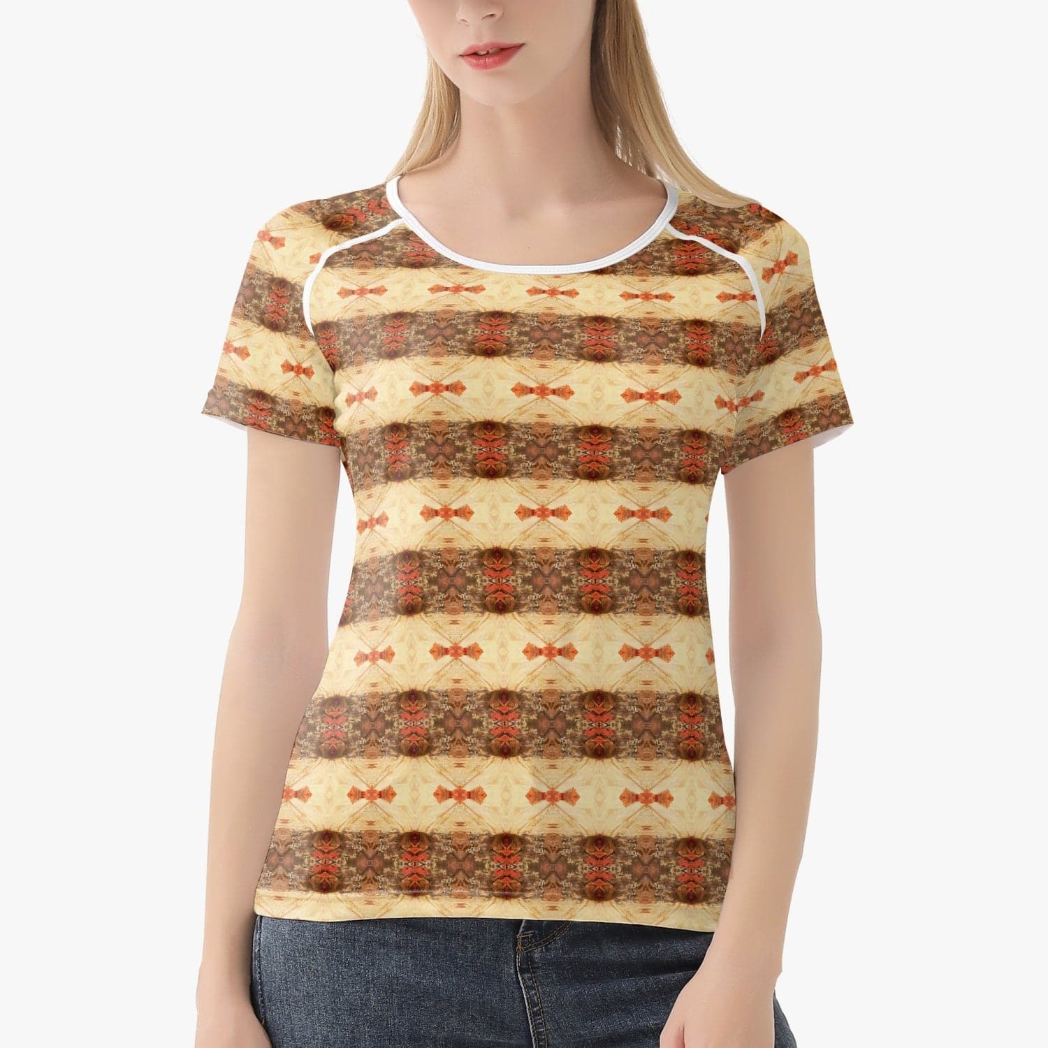 Your Divine Inheritance , Handmade Hot Women T-shirt Sports/ Yoga Top, by Sensus Studio Design