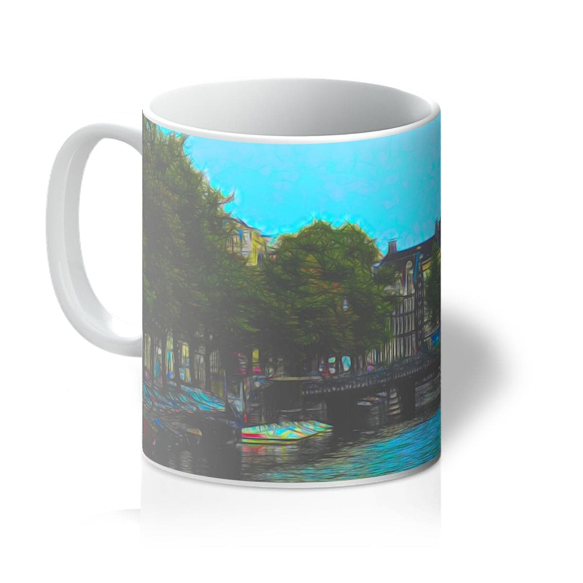 Amsterdam Canal, Art on a  Mug, by Sensus Studio