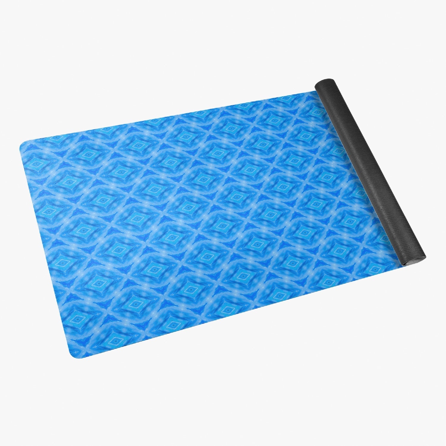 Blue Air Throat Chacra  Suede Anti-slip Yoga Mat, by Sensus Studio Design
