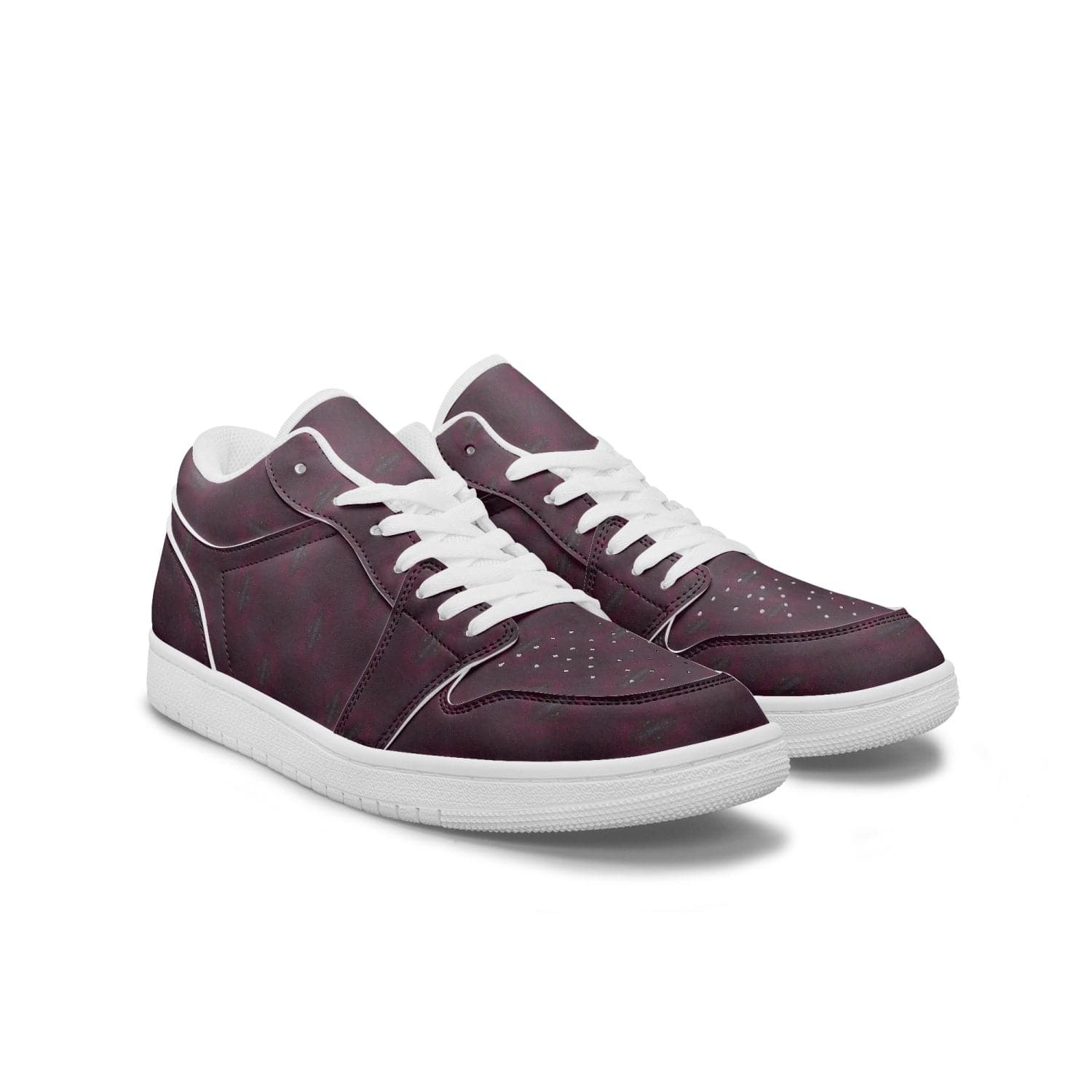 Deep Purple, Low-Top AJ1 Leather Sneakers, by Sensus Studio Design