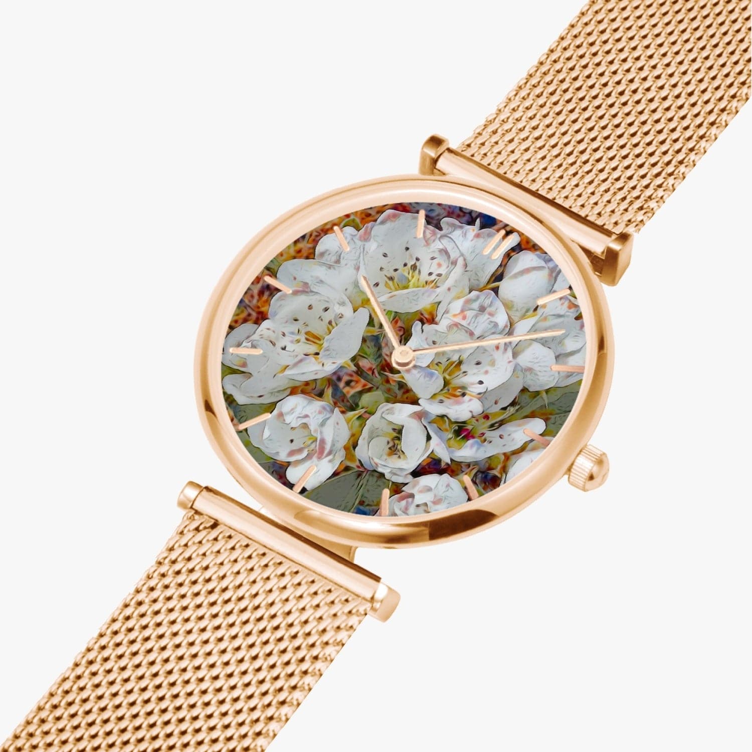 Appel blossom,  New Stylish Ultra-Thin Quartz Watch (With Indicators), by Sensus Studio design