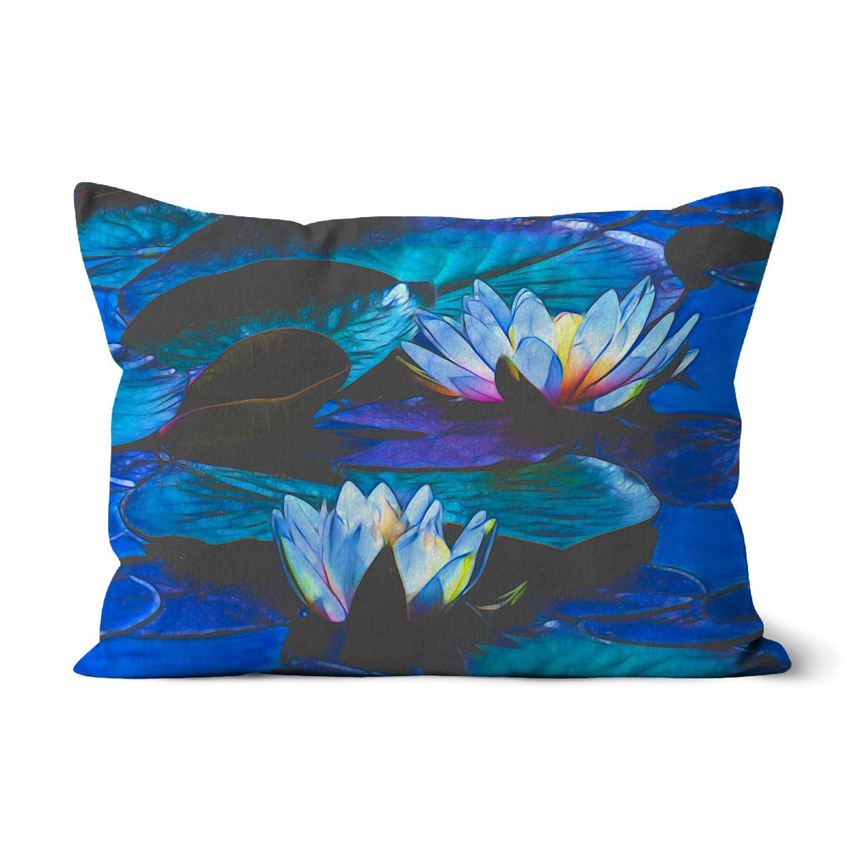 Blue waterlilies _3 Cushion