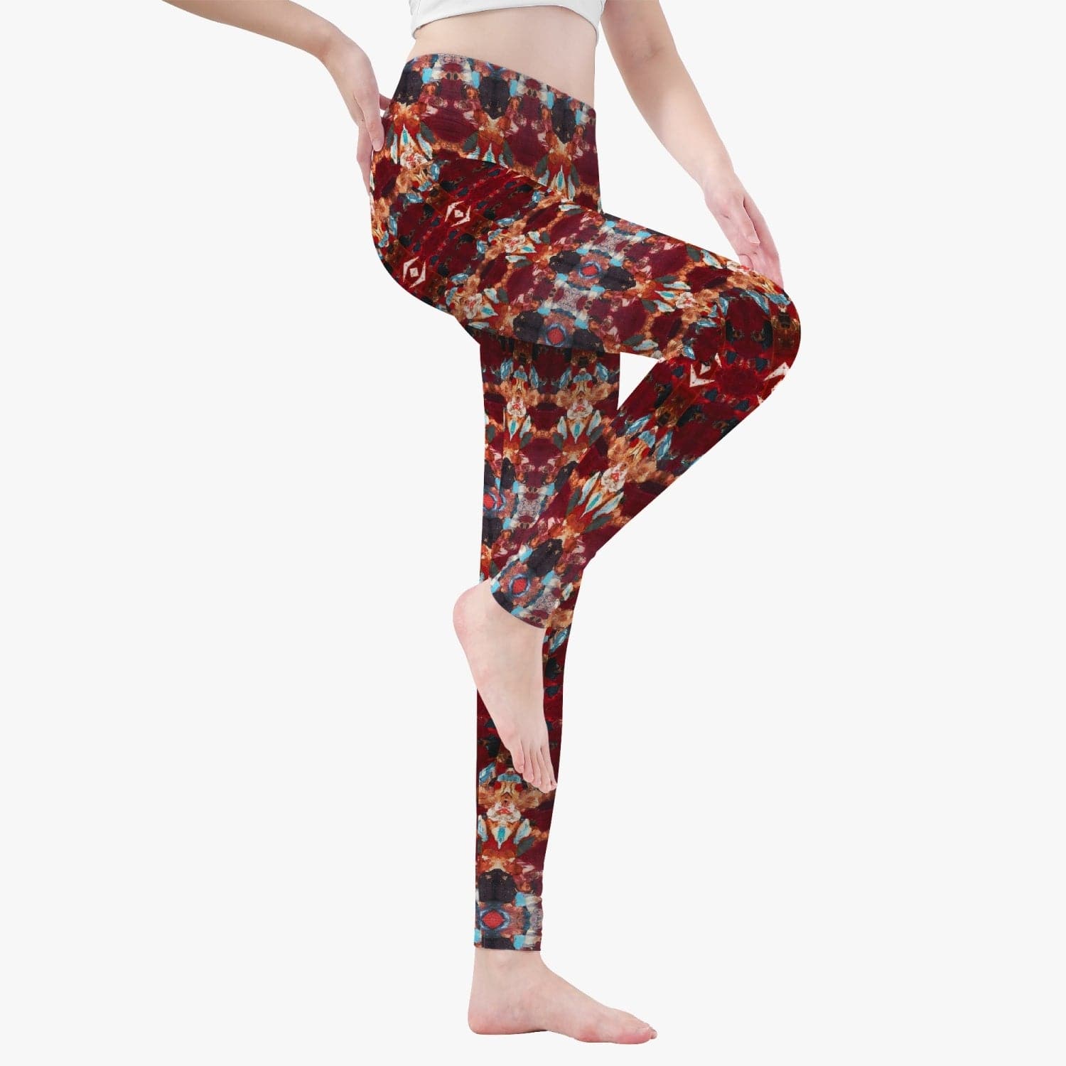 Gratitude Meditative Inspirations Yoga Pants/ Leggings for Women, by Sensus Studio Design