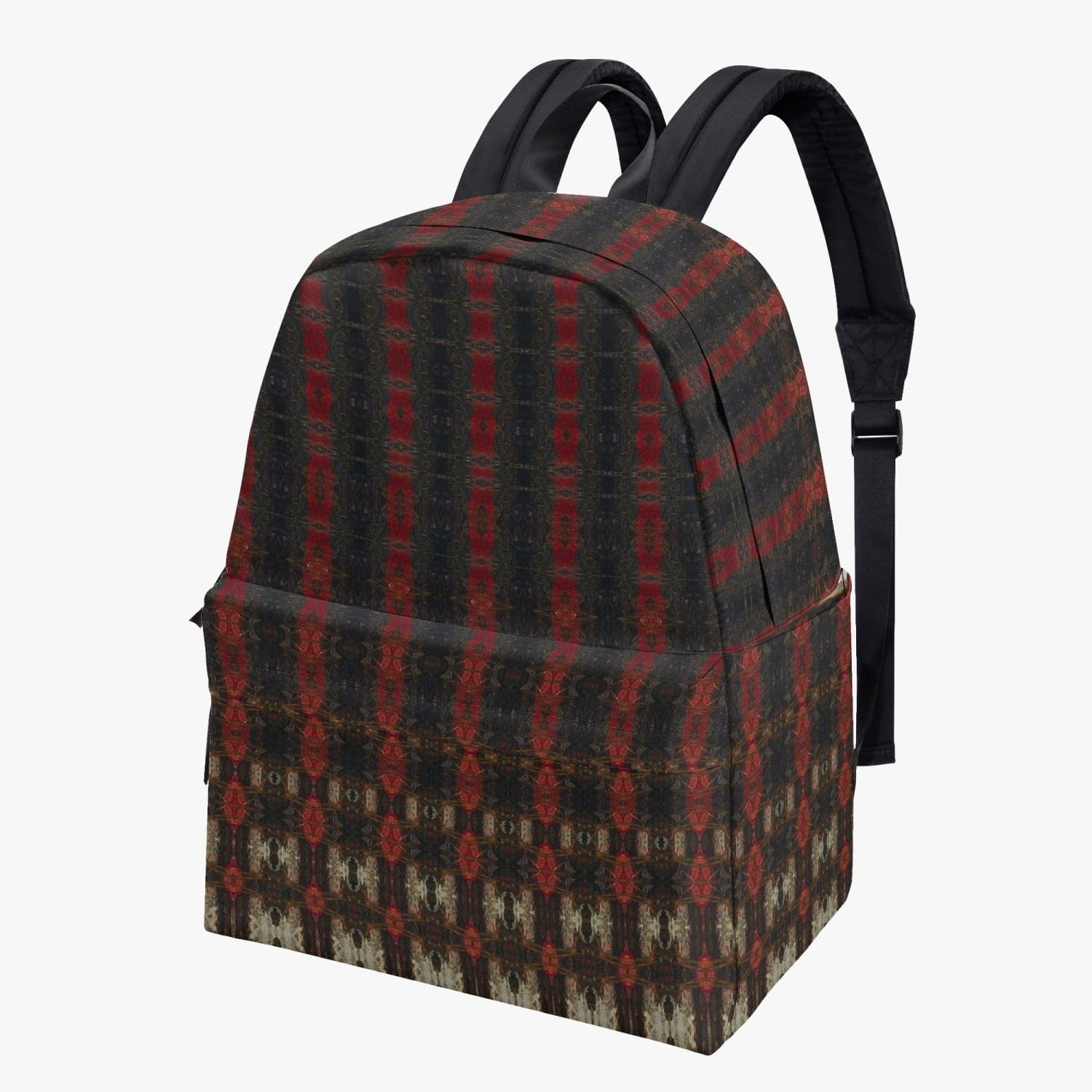 Red and brown exclusive designed   Canvas Backpack, by Sensus Studio Design
