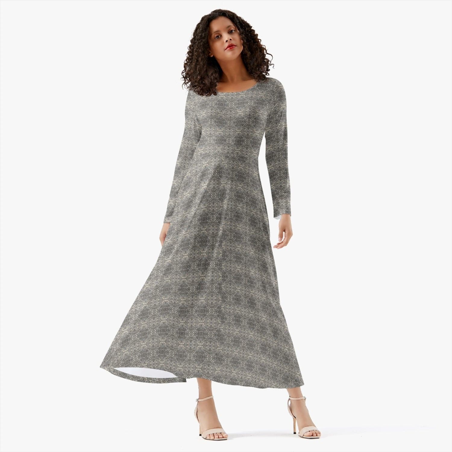 Stars in the Universe, Stylish chique Women's Long-Sleeve One-piece Dress, by Sensus Studio Design
