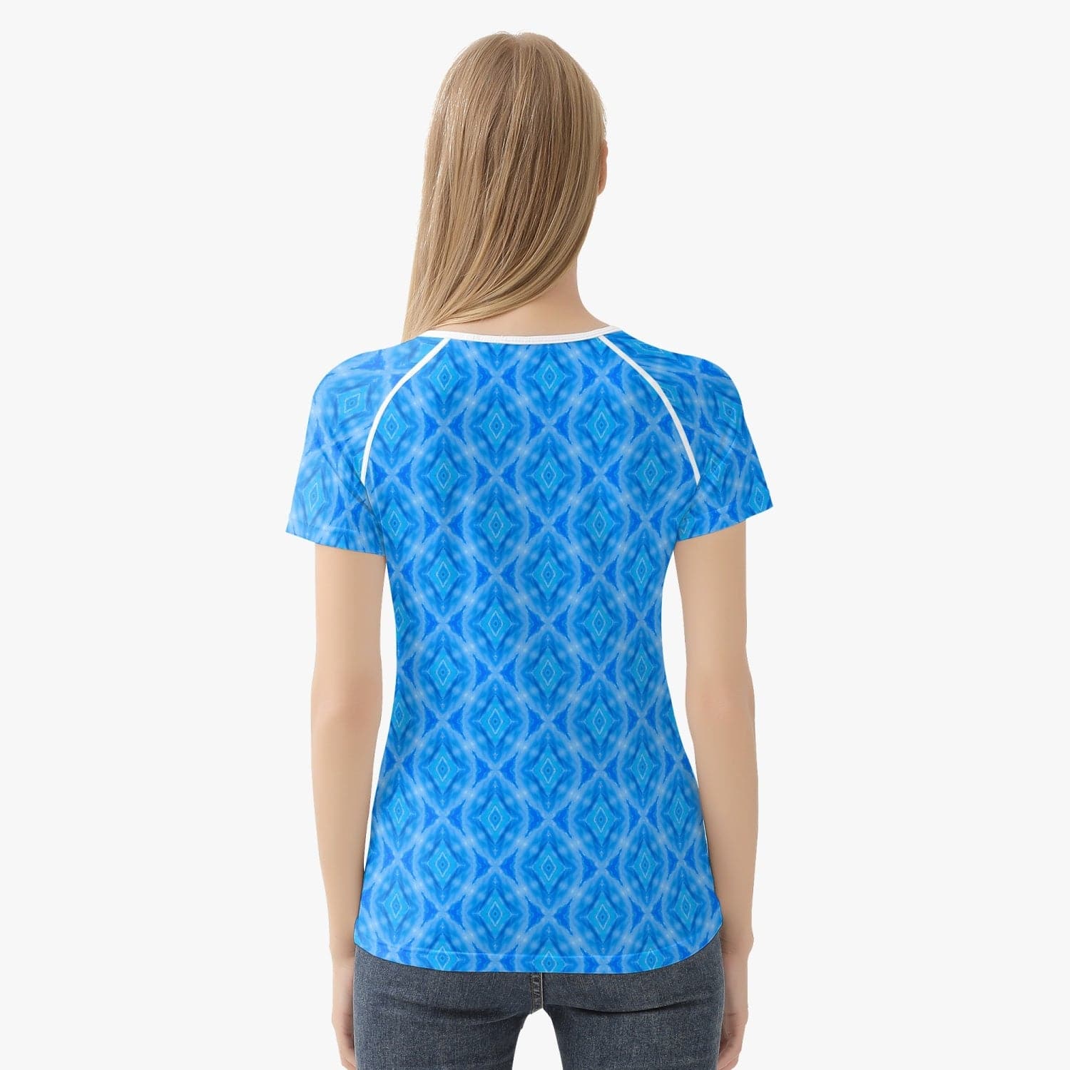 Blue Air Throat Chacra Handmade Yoga Top for  Women sports T-shirt, by Sensus Studio Design