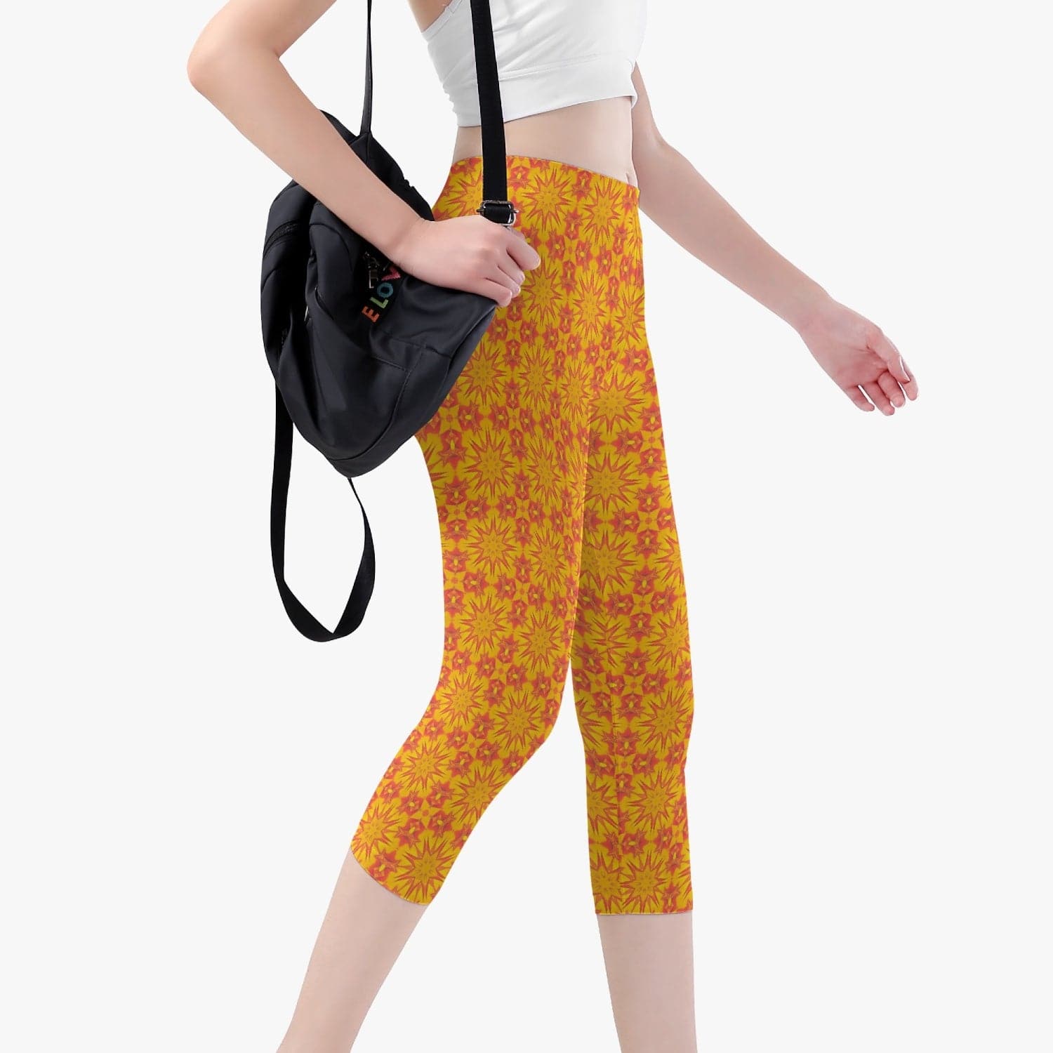 Solar Plexus  Short Type Yoga Pants, by Sensus Studio Design