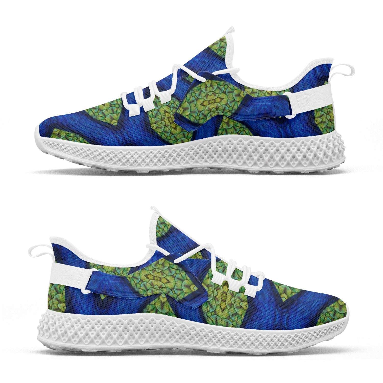 The Heart and Brain Connection,   Net Style Mesh Knit Sneakers, by Sensus Studio Design