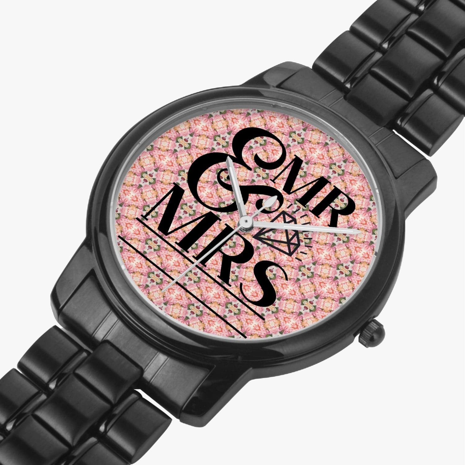 Wedding gift him/her, Mr & Mrs, Folding Clasp Type Stainless Steel Quartz Watch, by Sensus Studio Design