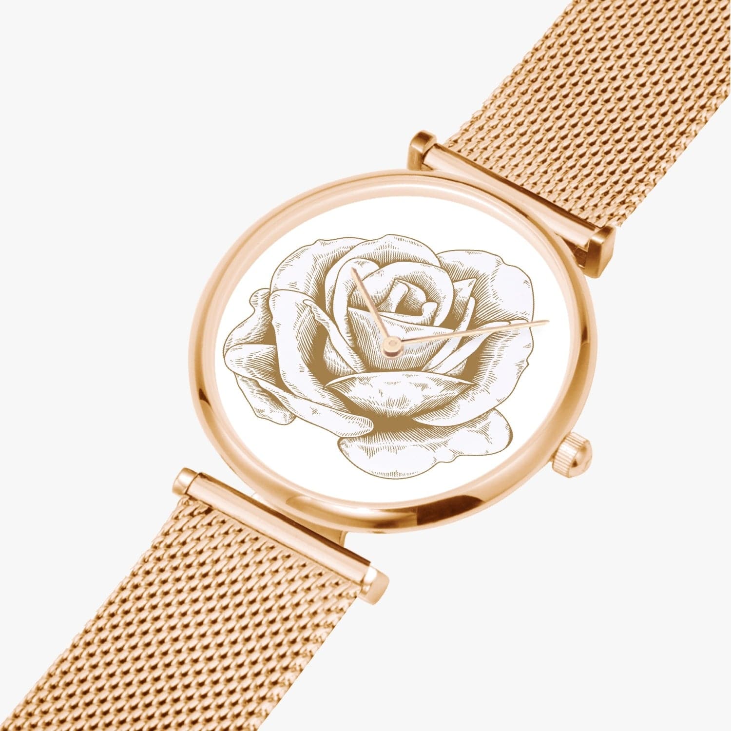 Golden Rose, Bridal gift,  New Stylish Ultra-Thin Quartz Watch, by Sensus Studio Design