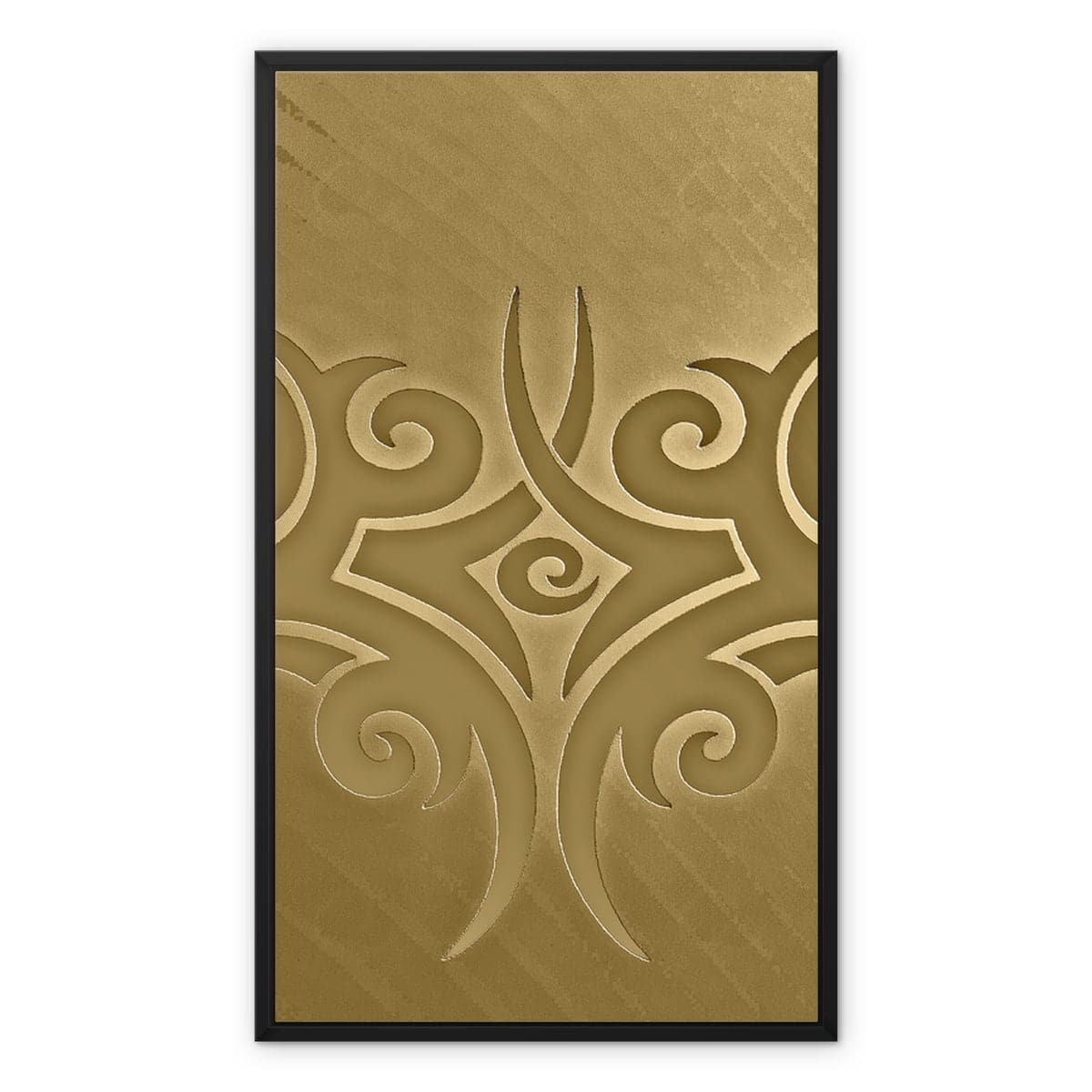Abstract Pattern Gold Framed Canvas