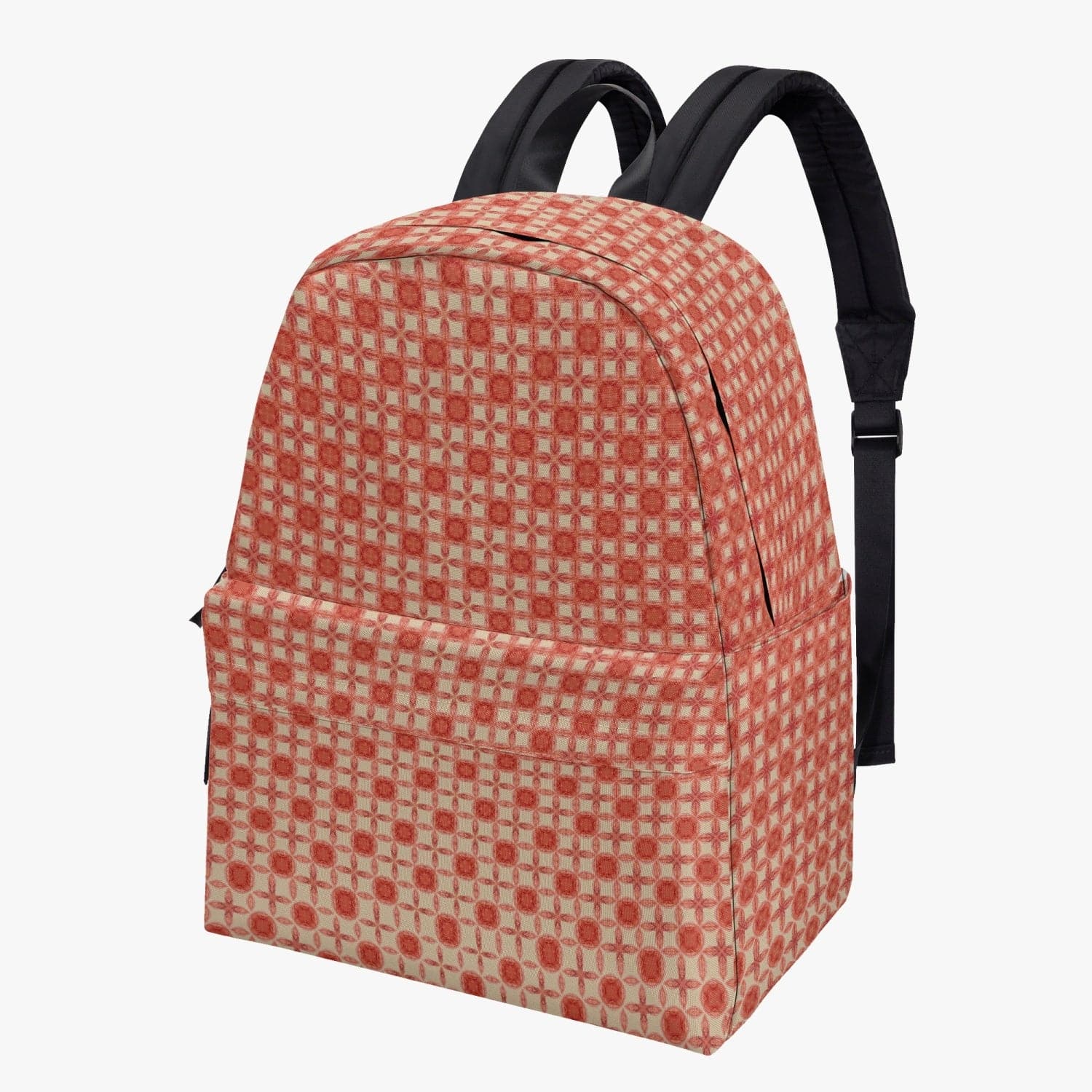 Red Buttercup fine patterned Cotton Canvas Backpack, by Sensus Studio Design