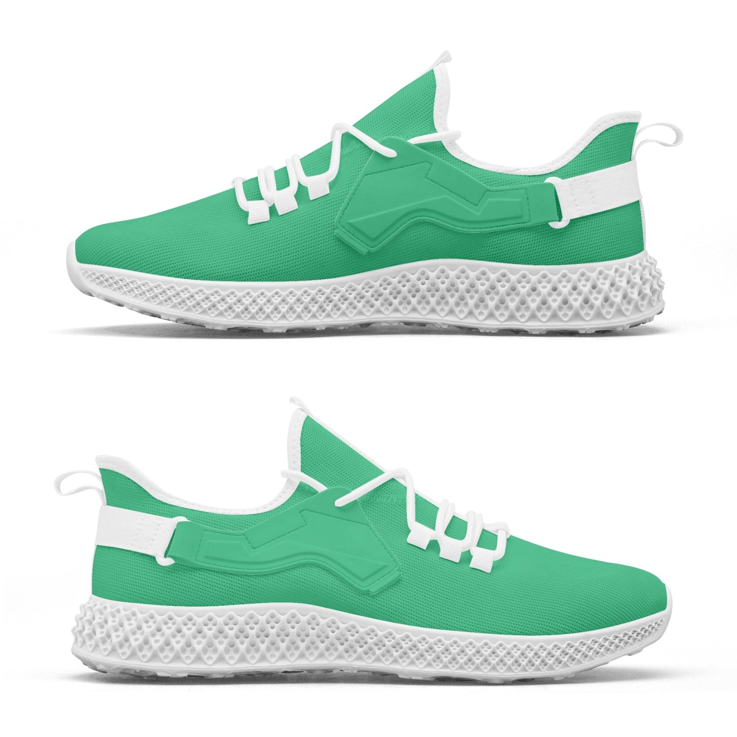 Unisex Summer Green Net Style Mesh Knit Sneakers