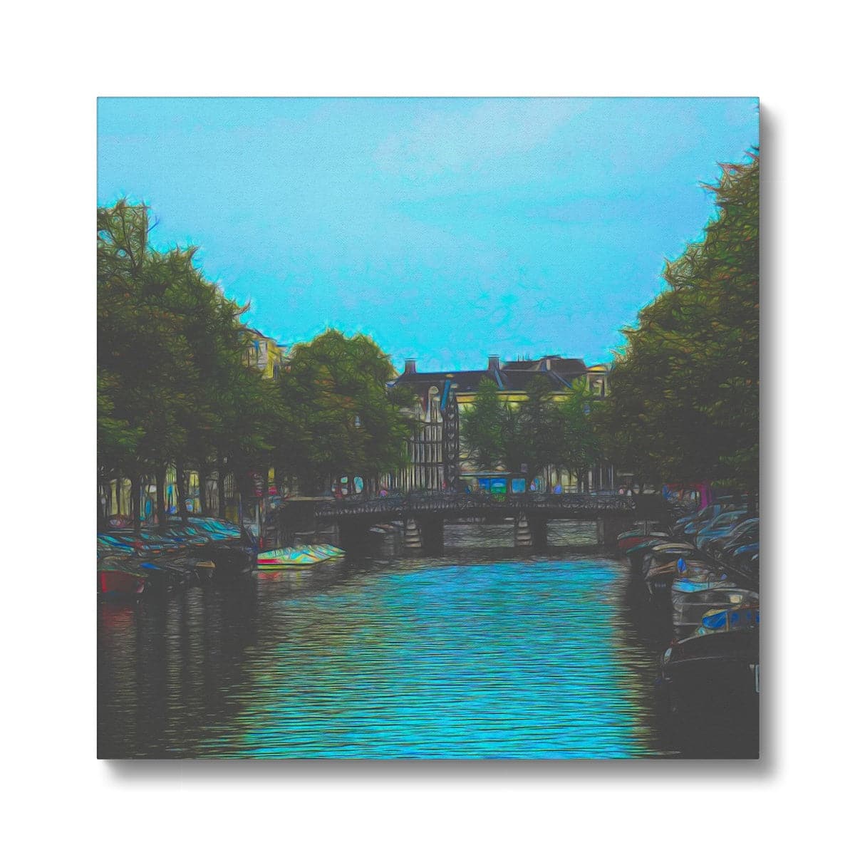 Amsterdam Canal, Art on Canvas, by Sensus Studio