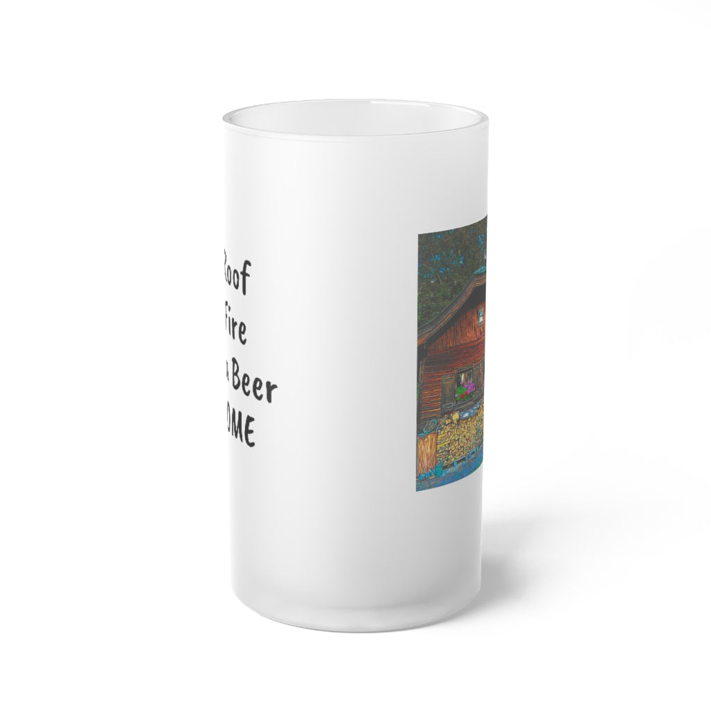 Frosted Glass Beer Mug