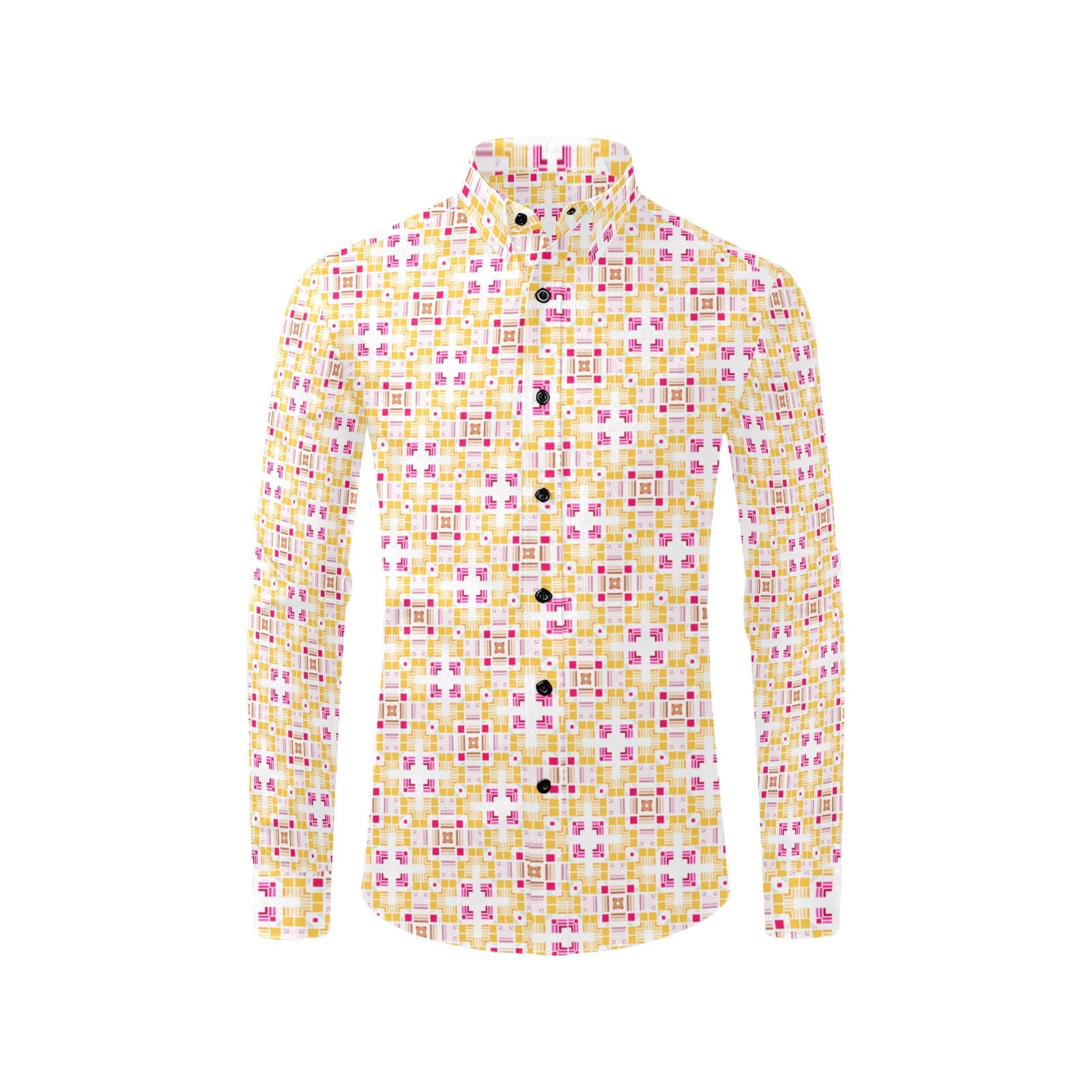 Peach Color Trend-2020-2021 Men's Long Sleeve Shirt