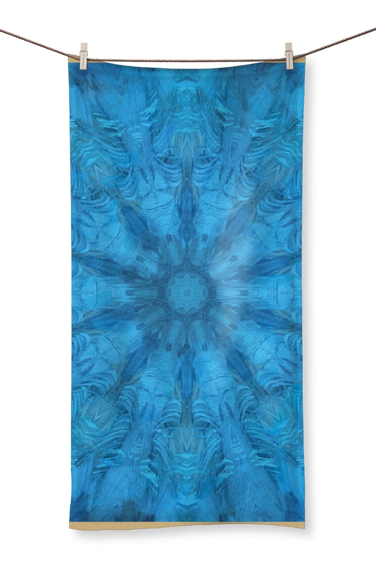 Blue Pattern Towel by SENSUS STUDIO