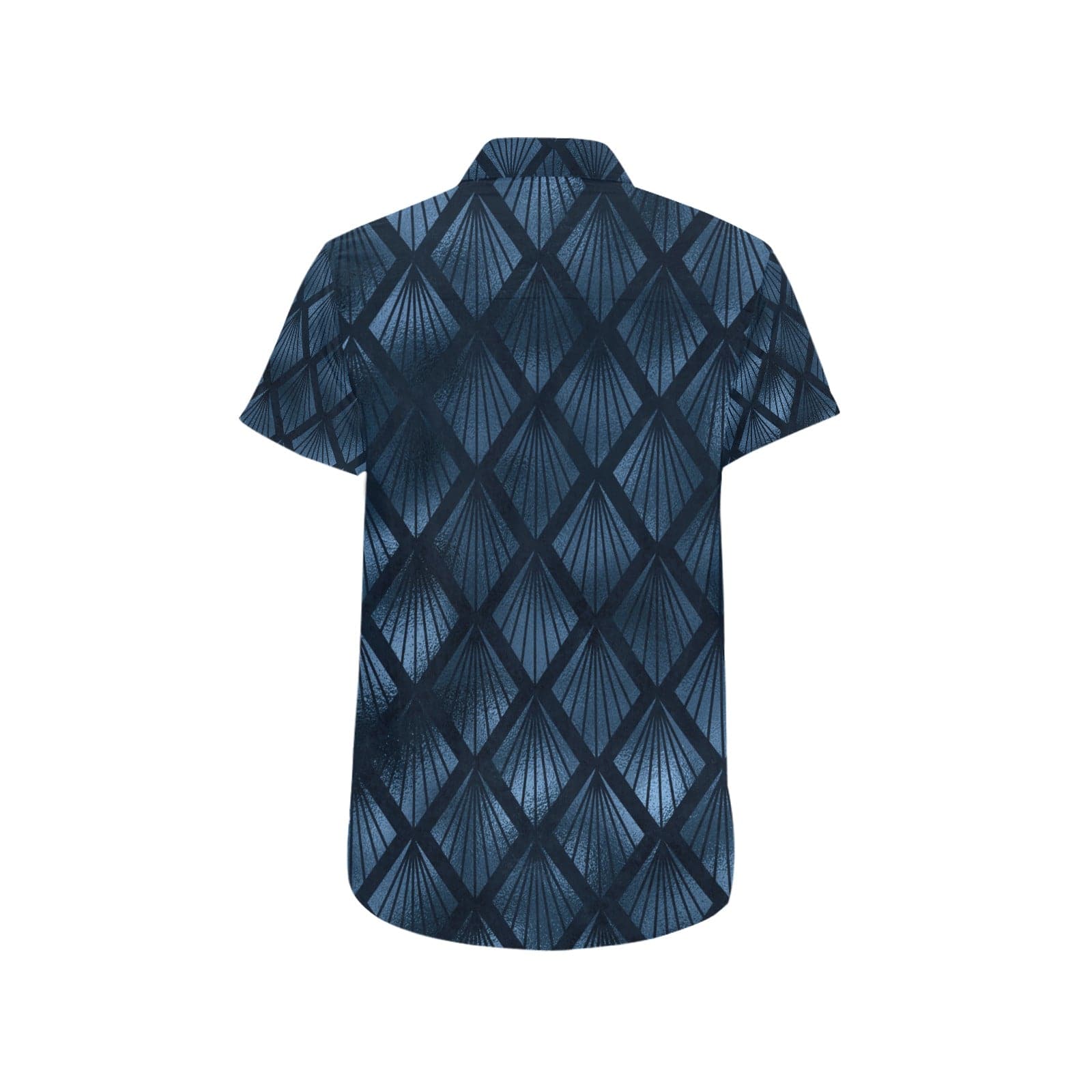 Blue Diamond Patterned Man of the World Shirt